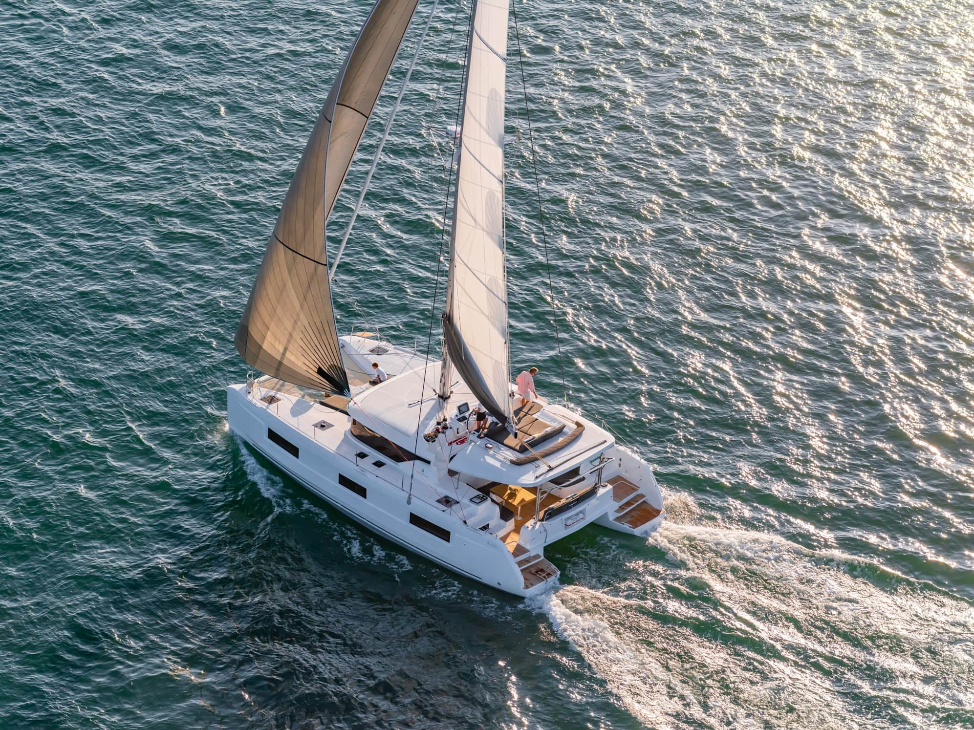 Lagoon 46 catamaran sailing